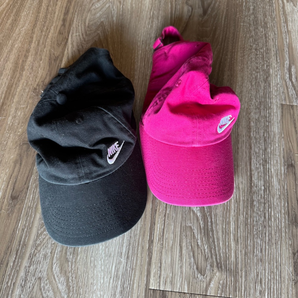 Nike Black and Pink Women's Hats